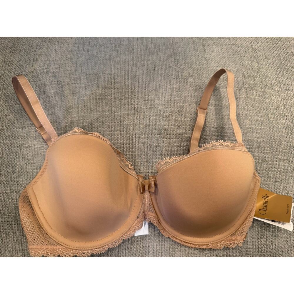 Chantelle 34D Underwire Bra Nude NWT